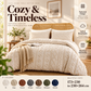 3-piece tufted bedding set with cut-out pattern