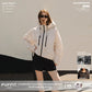🧥Wide-Brim Hood💧Short Oversized Rain Jacket With Bubble Hem,Adjustable Cuffs