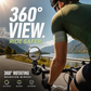 360° Rotating Rearview Mirror – Clear view behind, no more neck twisting. Fits bikes, e‑bikes & motorcycles. Tool‑free silicone strap! 🛡️✨