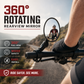 360° Rotating Rearview Mirror – Clear view behind, no more neck twisting. Fits bikes, e‑bikes & motorcycles. Tool‑free silicone strap! 🛡️✨