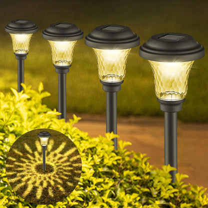 Garden Stories Classic Set of 10 Dual Function Solar Glass Stake Lights