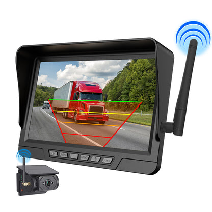 🥳50K+ SOLD!🚛📹 49% OFF! 7″ Wireless Backup Camera System – Stable 2.4G signal, 12V‑24V. Perfect for trucks & RVs. 🛡️✨