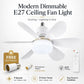 🏆LAST DAY SALE 49% OFF🔥SmartBreez™ LED Ceiling Fan Light – 20.5” Ultra-Quiet with Remote 🎯 | E27 + FREE B22 Adapter 🔌 | For Bedroom 😴, Kitchen 👩‍🍳 & Garage 🛠️ – UK Ready! 🇬🇧