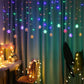 📢📢50 % OFF !!⏰⏰LED Snowflake Curtain String Lights