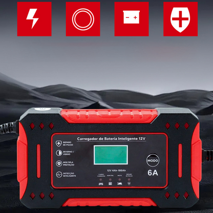 🔋 Portable Smart Car Battery Charger & Maintainer | Emergency Jump Starter & Home Use