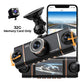 4-Channel HD Dashcam with Front Interior Rear Recording