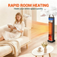 🔥Indoor heater, with 3 light colors, adjustable thermostat with remote control, tip-over protection Indoor heater, with 3 light colors, adjustable thermostat with remote control, tip-over protection
