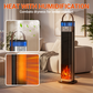 🔥Indoor heater, with 3 light colors, adjustable thermostat with remote control, tip-over protection Indoor heater, with 3 light colors, adjustable thermostat with remote control, tip-over protection