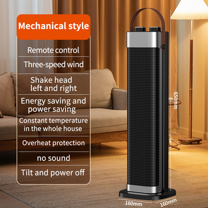 🔥Indoor heater, with 3 light colors, adjustable thermostat with remote control, tip-over protection Indoor heater, with 3 light colors, adjustable thermostat with remote control, tip-over protection