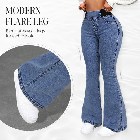 ⏰ Now only 50% off!⏰Women's High-Waist Stretch Flare Denim Jeans