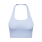 Women's Solid Removable Chest Pad Sports Tank Top, Casual Comfort and Durability Halter Neck Sports Top for Yoga Gym Workout, Ladies Sportswear for All Seasons