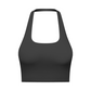Women's Solid Removable Chest Pad Sports Tank Top, Casual Comfort and Durability Halter Neck Sports Top for Yoga Gym Workout, Ladies Sportswear for All Seasons