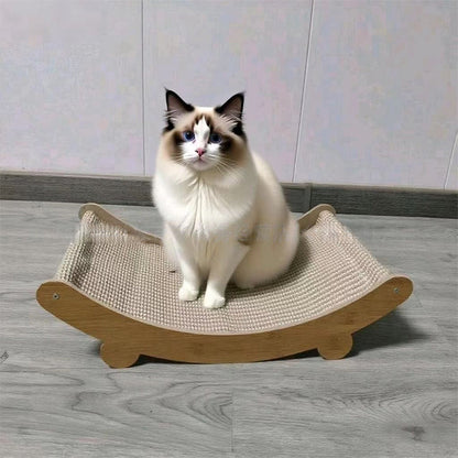 🐱 50% OFF NOW! ⏰ 2-in-1 Sisal Cat Scratching Lounger – Scratching & Lounging, Durable Sisal & Space-Saving 🛏️