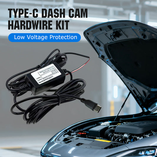 Type-C Dash Cam Hardwire Kit with Low Voltage Protection