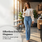 Women's High-Waist Stretch Flare Jeans