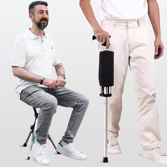 🔥Limited-Time Hot Sale!!🔥  2-in-1 Foldable Cane Chair🦯 – Walk, Rest, Explore – All in One. Lightweight & Sturdy. 🌟Great Gift for Parents, Grandparents & Seniors🎁