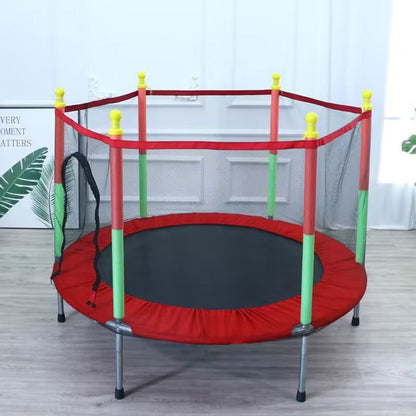 💗LAST DAY SALE 50% OFF⚡4.6ft Kids' Trampoline with Safety Enclosure Net