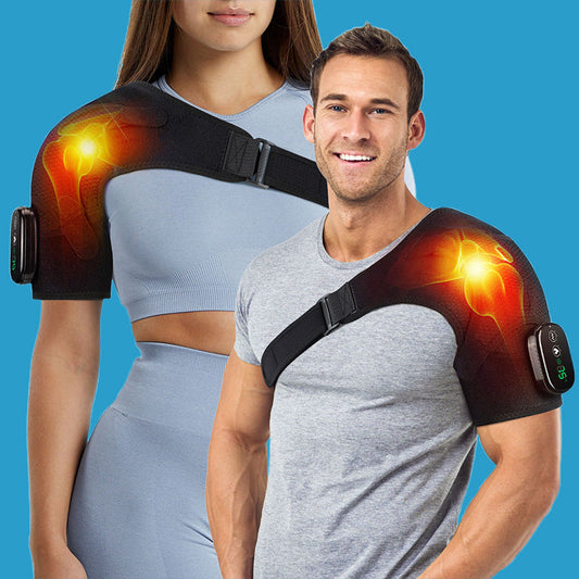 Heated Shoulder Brace with Vibration for Men & Women