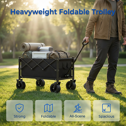 🎁2026 New Arrivals 53% OFF💥Collapsible Wagon Cart with Wheels