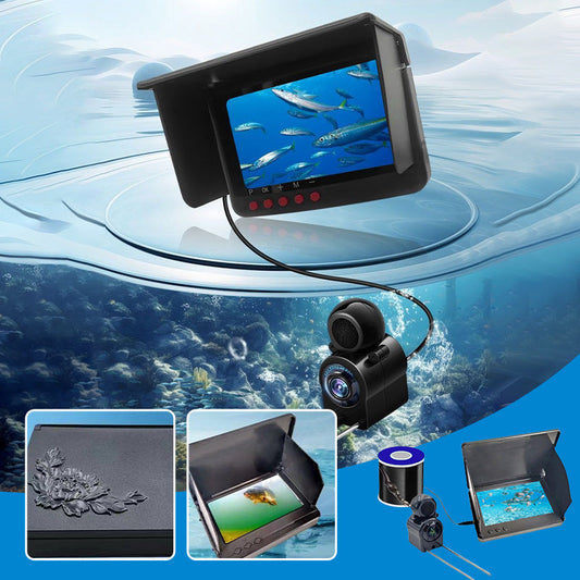 Fish finder with underwater camera – HD display, night vision – for ice & sea fishing 🎣📷