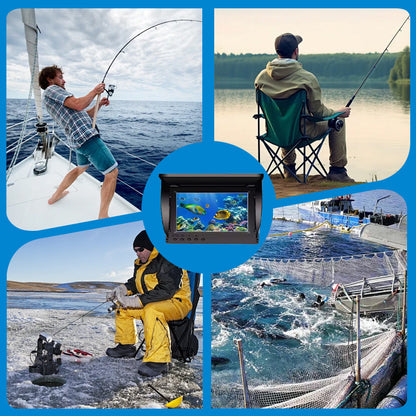 Fish finder with underwater camera – HD display, night vision – for ice & sea fishing 🎣📷