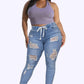 🔥 Hot sale 50% OFF🔥Women's Skinny Stretch Ripped Jeans