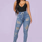 🔥 Hot sale 50% OFF🔥Women's Skinny Stretch Ripped Jeans