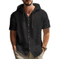 Men's Casual Short Sleeve Hoodie Shirt