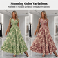 🏖️Summer Cool Deal: 50% OFF!!💃Women’s V-Neck Smocked Floral Maxi Dress – Lightweight Cotton Blend, Summer Essential
