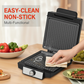 1400W Electric Panini Press Machine  & Grill Maker