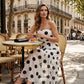 Limited time 50% OFF ⏰🔥Elegant Strapless Polka Dot Tiered Dress