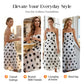 Limited time 50% OFF ⏰🔥Elegant Strapless Polka Dot Tiered Dress