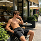 Men's Vintage Washed Cotton Blend Shorts