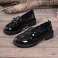 ✨👠Shine Bright, Step Light 🌸Women's Casual Patent Leather Bow Loafers