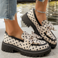 📢📢40% OFF !! ⏰Women's Polka Dot Bow Platform Loafers