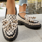 📢📢40% OFF !! ⏰Women's Polka Dot Bow Platform Loafers