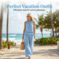 👗 LIMITED-TIME 50% OFF! ✨ Women’s Ruffled Two-Piece Set – Smocked Neck, Relaxed Fit, Vacation Style 🌺