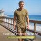 Men's Waffle Knit T-Shirt & Shorts Set