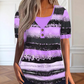 ⏳Time-Limited Special⏰Faux Two-Piece Striped Top – Henley, Casual ✨