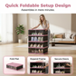 👟 50% OFF NOW! 🗄️ Foldable & Stackable Shoe Cabinet with Clear Doors – Space-saving & dustproof – See-through design, easy access – perfect for entryway, closet or small spaces 🏠