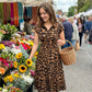 👗🐆Women's Elegant Leopard Print Lapel Dress✨
