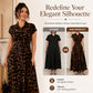 👗🐆Women's Elegant Leopard Print Lapel Dress✨