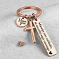 🔥While Supplies Last 40% OFF!🎉 Stainless Steel Cross Keychain – ‘Drive Safe’ Blessing❤️🙏
