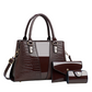 👜Women's Crocodile Pattern Handbag 3-Piece Set