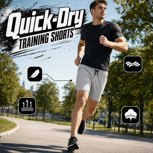 📢📢50% OFF !! ⏰Men's Quick Dry Sports Shorts with Zipper Pockets