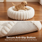 🐾2026 HOT SALE 52000+ Sold 50% OFF!🔥💥Cloud-Like Ultra Soft Plush Round Calming Pet Bed, Raised Rim Donut Cat Dog Bed, Joint Relief Warm Cozy Washable Pet Sleeping Cushion