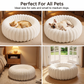 🐾2026 HOT SALE 52000+ Sold 50% OFF!🔥💥Cloud-Like Ultra Soft Plush Round Calming Pet Bed, Raised Rim Donut Cat Dog Bed, Joint Relief Warm Cozy Washable Pet Sleeping Cushion