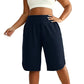 📢📢40% OFF !! ⏰Women's Casual Wide-Leg Knee-Length Shorts