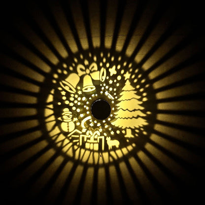 ☀️ Solar Decorative Wall Light: Festive Light Patterns, IP65, Auto On at Night