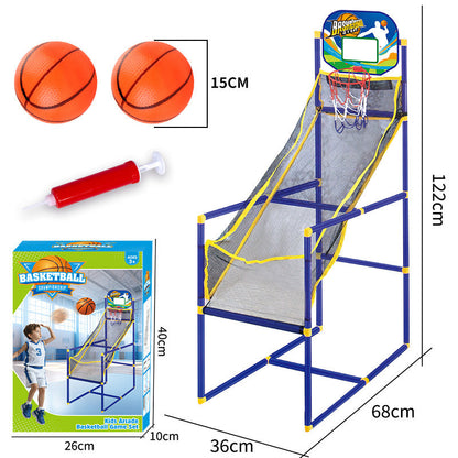🥳2026 HOT SALE🧒50K+ SOLD!🏀🎯 50% OFF! Kids' Indoor Basketball Arcade Game, Auto Ball Return, Sturdy Safe Shooting Toy With Balls & Pump💨